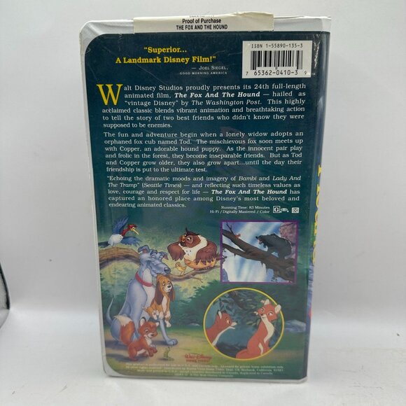 The Fox and the Hound (a Walt Disney Classic)  [VHS] - Picture 2 of 3